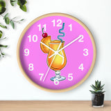 Wall Clock v5 Vivid Pink