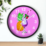 Wall Clock v4 Vivid Pink