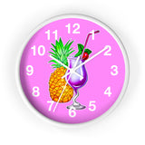Wall Clock v4 Vivid Pink