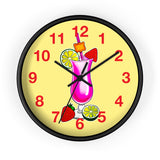 Wall Clock v3 Vivid Yellow