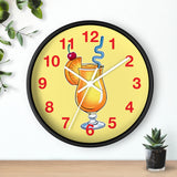 Wall Clock v5 Vivid Yellow