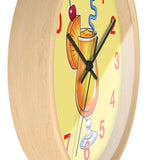 Wall Clock v5 Vivid Yellow