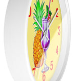 Wall Clock v4 Vivid Yellow