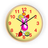 Wall Clock v3 Vivid Yellow