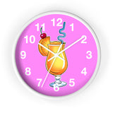 Wall Clock v5 Vivid Pink