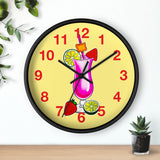 Wall Clock v3 Vivid Yellow