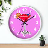 Wall Clock v2 Vivid Pink