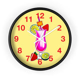 Wall Clock v3 Vivid Yellow