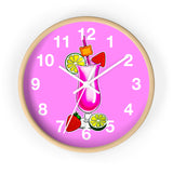 Wall Clock v3 Vivid Pink