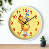 Wall Clock v5 Vivid Yellow