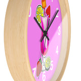 Wall Clock v3 Vivid Pink