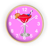 Wall Clock v2 Vivid Pink