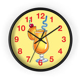 Wall Clock v5 Vivid Yellow