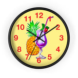 Wall Clock v4 Vivid Yellow
