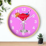 Wall Clock v2 Vivid Pink
