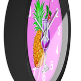 Wall Clock v4 Vivid Pink