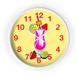 Wall Clock v3 Vivid Yellow