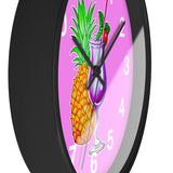 Wall Clock v4 Vivid Pink