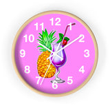 Wall Clock v4 Vivid Pink