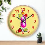 Wall Clock v3 Vivid Yellow
