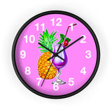 Wall Clock v4 Vivid Pink