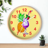 Wall Clock v4 Vivid Yellow