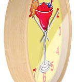 Wall Clock v2 Vivid Yellow