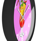 Vivid Pink Wall Clock