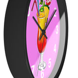 Vivid Pink Wall Clock