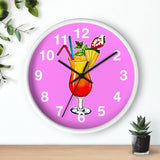 Vivid Pink Wall Clock