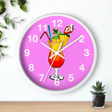 Vivid Pink Wall Clock