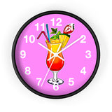 Vivid Pink Wall Clock