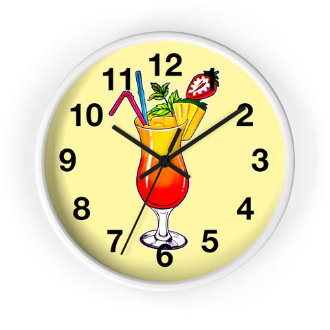 Yellow Wall Clock