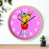 Vivid Pink Wall Clock