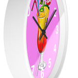 Vivid Pink Wall Clock