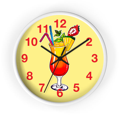 Vivid Yellow Wall Clock