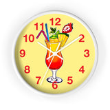 Vivid Yellow Wall Clock