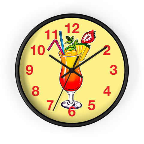 Vivid Yellow Wall Clock