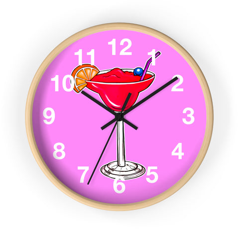 Wall Clock v2 Vivid Pink