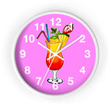 Vivid Pink Wall Clock