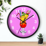 Vivid Pink Wall Clock