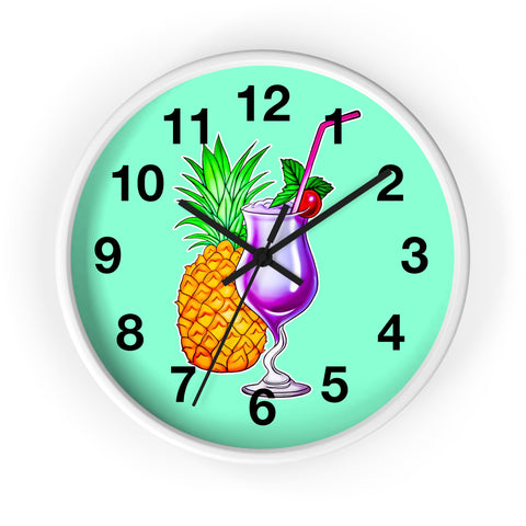 Wall Clock v4 Light Teal